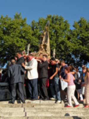 Procesión marinera de la virgen del Carmen de Calatrava.