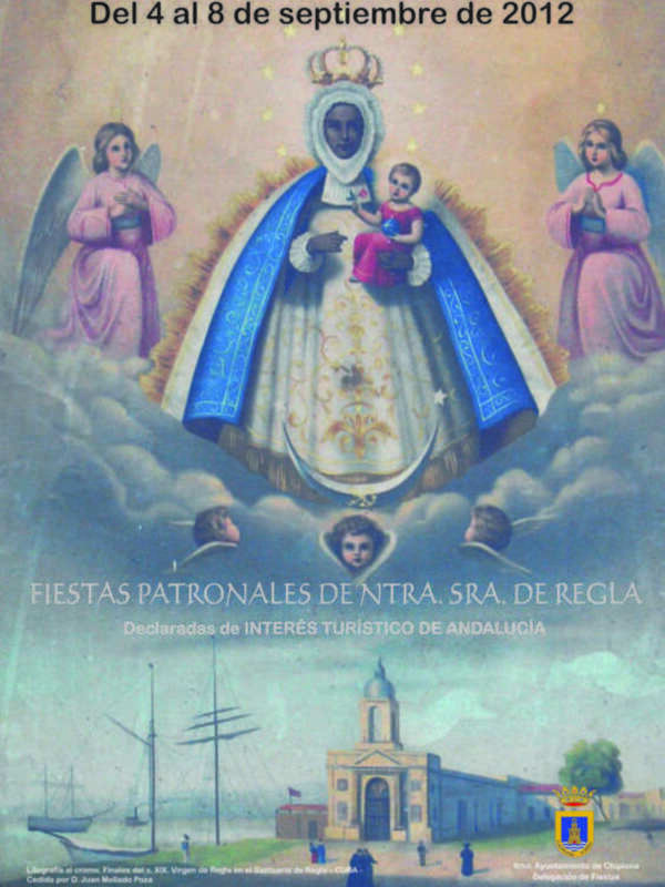 Una litografía de la Virgen de Regla de Cuba anuncia las fiestas patronales al cumplirse 325 de la fundación del municipio habanero(Chipiona)