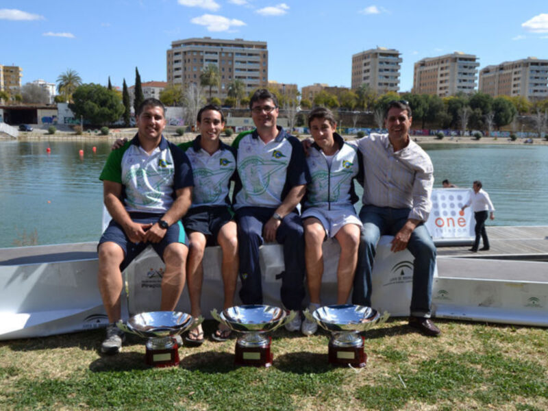 El Club Náutico Sevilla, campeón de la Liga Nacional de pista olímpica de piragüismo
