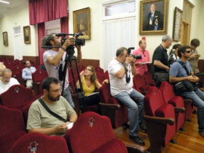 Sevilla. El Ateneo Sevillano presento los nuevos diseño de las carrozas de la  cabalgata de Reye 2013.