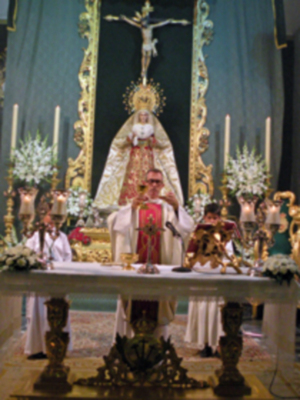 Provincia. Antonio Rendón.Solemne Función conmemorativa del XLI  Aniversario de la Coronación Canoníca de la Virgen de las Angustias de Alcalá del Río.