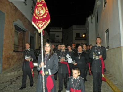 Sevilla.Concierto de marcha procesional de la A.M Dulce Nombre de Jesús de Estepa  en la Iglesia  Parroquial por la Hermandad del Nazareno de Alcalá del Rio.