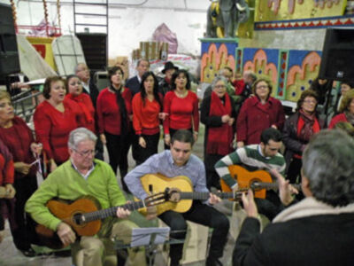 La entronización del Niño Jesús en la carroza del Nacimiento