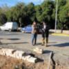 Se levanta un muro en el nuevo colegio Argonautas para que pueda funcionar como centro educativo(Chipiona)