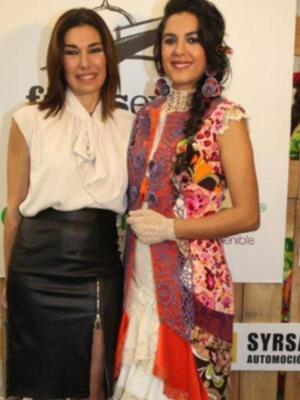 Alba Molina desfilo con trajes de flamenca ecológicos