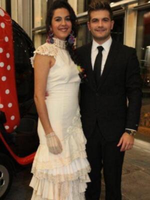 Alba Molina desfilo con trajes de flamenca ecológicos