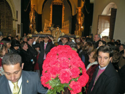 Provincia. Procesión claustral de los titulares de la Hermandad de Vera-cruz de Alcalá del Río.