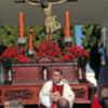 Sevilla.El Cristo del Buen Fin presidio la misa por todos los santos difuntos en el cementerio de Alcalá del Río.