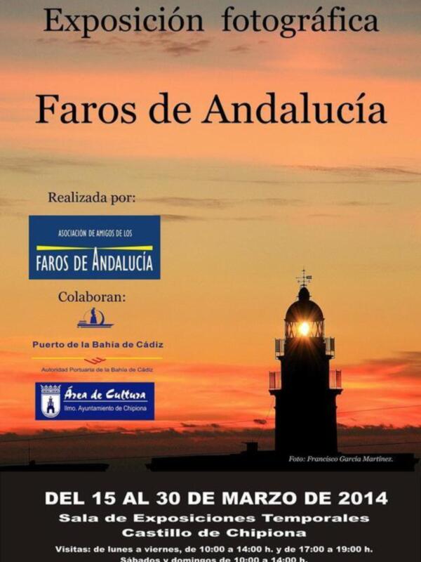 Prevista este viernes la inauguración de exposición fotográfica Faros de Andalucía(Chipiona)