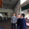 El Ayuntamiento trabaja en el montaje de la estructura de la cubierta interior del Mercado de Abastos(Chipiona)