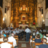 Sevilla.Concierto de la Banda Música de la Agrupación del Acuartelamiento Aéreo de Tablada (ACAR), en la Iglesia conventual de San Buenaventura de Sevilla.