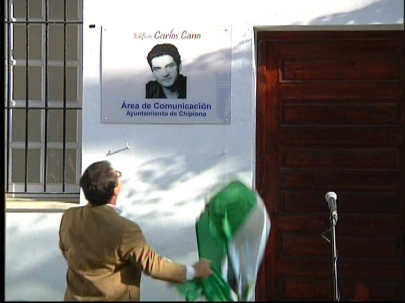 El Edificio Municipal de la Radio Televisión Municipal ya lleva el nombre del Cantautor Carlos Cano.(Chipiona)
