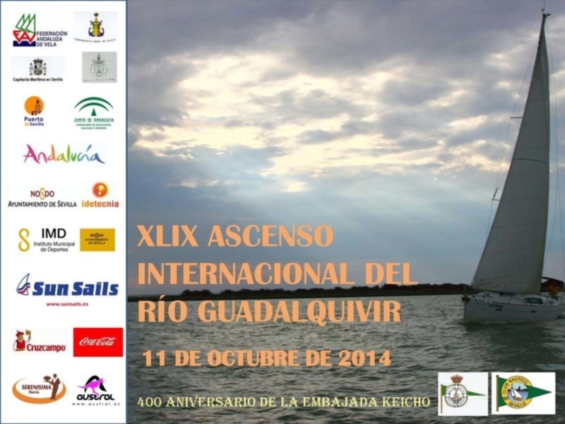 El Ascenso internacional a vela del río Guadalquivir 2014, en marcha