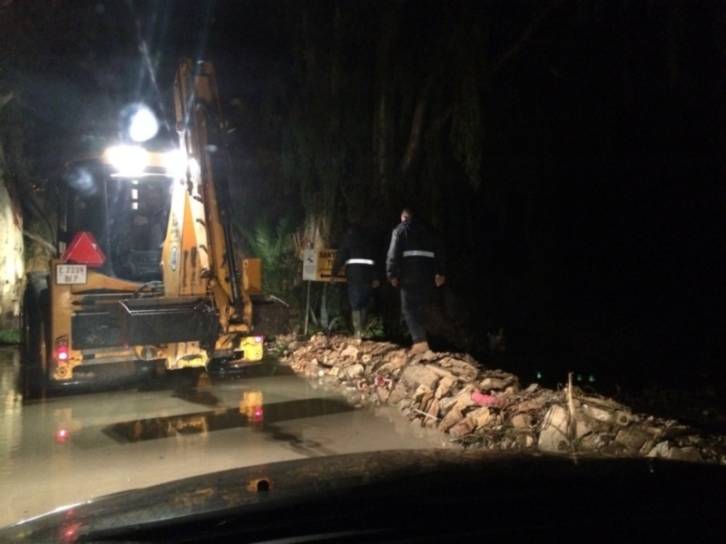 El temporal dejó graves inundaciones y daños importantes daños en amplias zonas rurales de Chipiona 