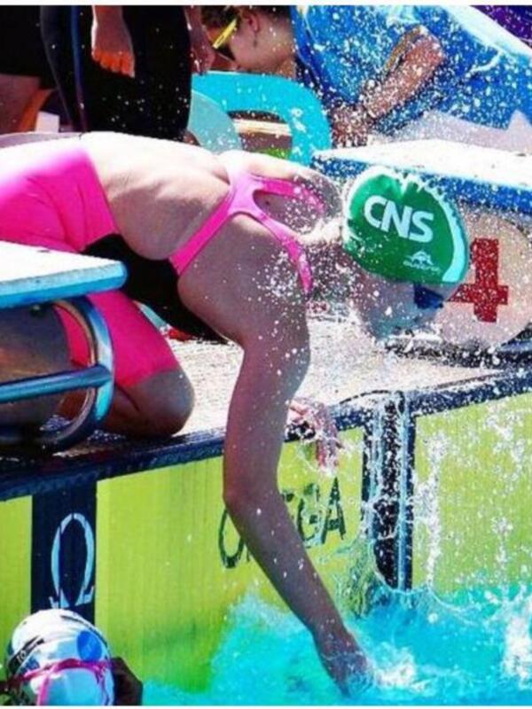 Marta Gómez Battelli, en los Campeonatos del Mundo de natación adaptada