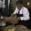 El Concurso Nacional de Cortadores de jamón todo un éxito a pesar del cambio de ubicación por la lluvia(Chipiona)