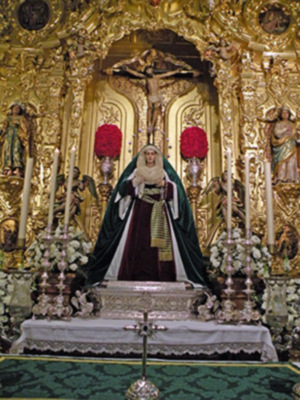 Sevilla. Misa de Réquiem en la Hermandad de la vera-cruz de Alcalá del Río (Sevilla)