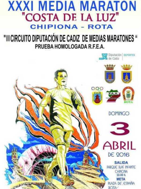 Más de ciento treinta personas participarán el domingo en el dispositivo de para la Media Maratón Costa de la Luz