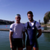 Tridente del Club Náutico en la Copa del Mundo de remo de Varese