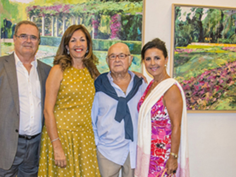 La pintora hipano-lusa Ana Feu expone en Sevilla sus últimas obras bajo el nombre de 'Evolución'.