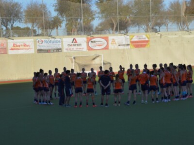 Primer entrenamiento de la selección holandesa en San Fernando
