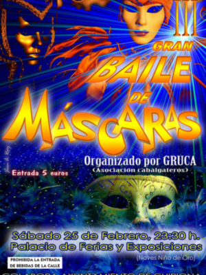 Más entradas a la venta del baile de máscaras de GRUCA al agotarse en poco tiempo las 400 previstas