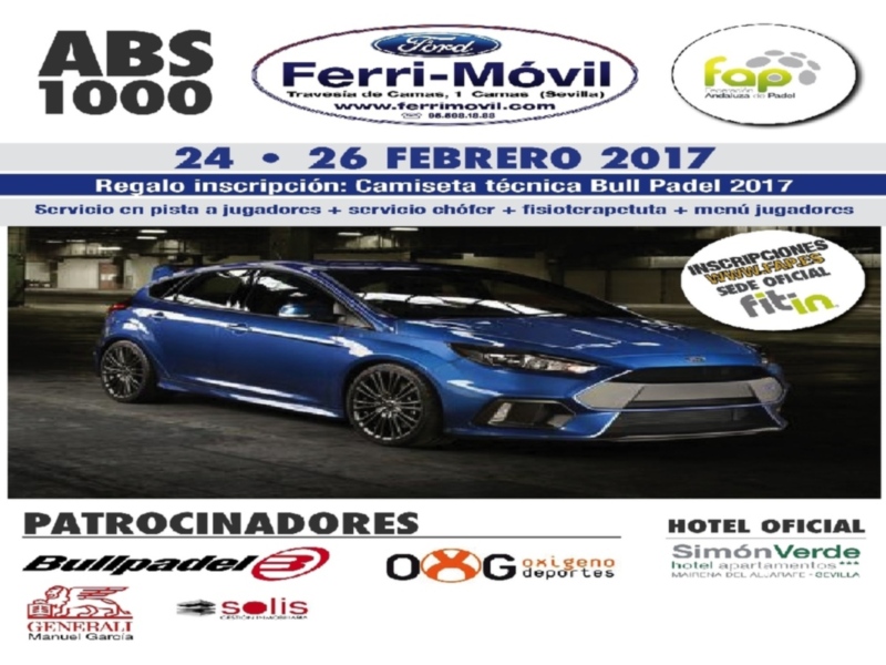 Primer torneo ABS de la temporada andaluza de pádel