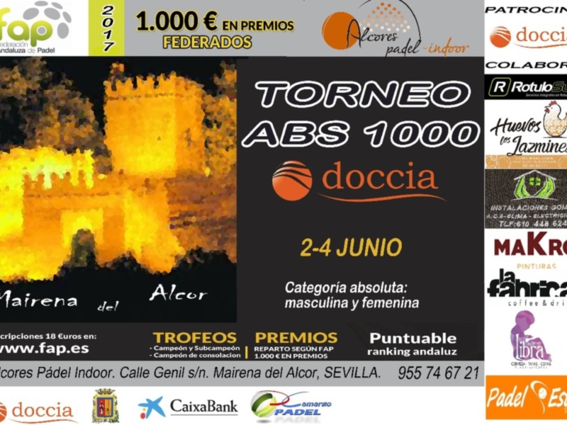 Torneo ABS 1.000 Mamparas Doccia y Andaluz de veteranos por equipos de Segunda