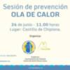 Alzheimer y Fundación Vita previenen sobre la ola de calor con una sesión informativa el lunes 26 en el Castillo