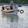 Procesión fluvial marinera de la Virgen de Calatrava de Sevilla.
