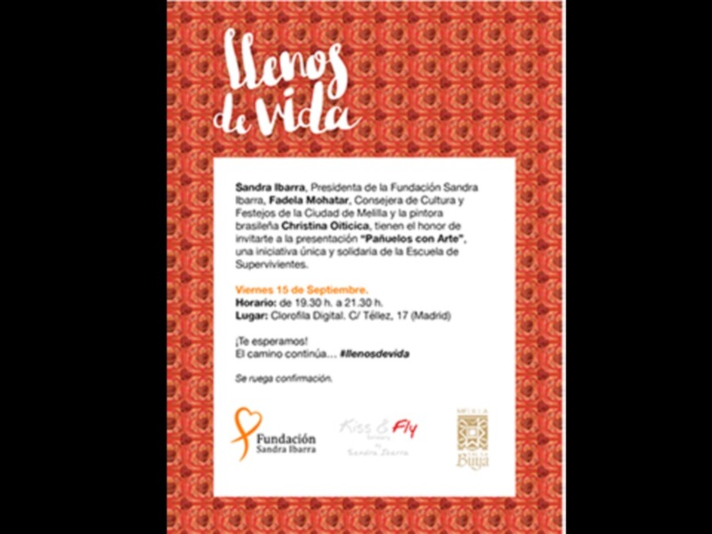 Kiss&Fly Solidary, la marca de ropa solidaria de Sandra Ibarra, lanza la primera colección de pañuelos y fulares estampados con las maravillosas obras
