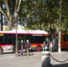 Tussam en la Plaza Nueva expone los modelos de bus utilizados, el pasado y el presente