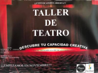 Acitur lanza un taller de teatro para iniciarse en la interpretación