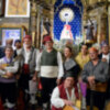 Un cuadro de jota  aragonés amenizó la santa misa en honor a la Virgen del Pilar en el Santo Ángel.