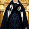 La Virgen de los Dolores en su Soledad Coronada, de Alcalá del Río ataviada para el mes de noviembre.
