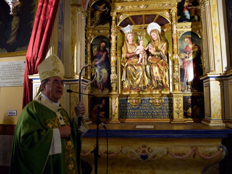 Inaugurado el Retablo de Santa Ana del Siglo XVI en la Parroquia de Alcalá del Río