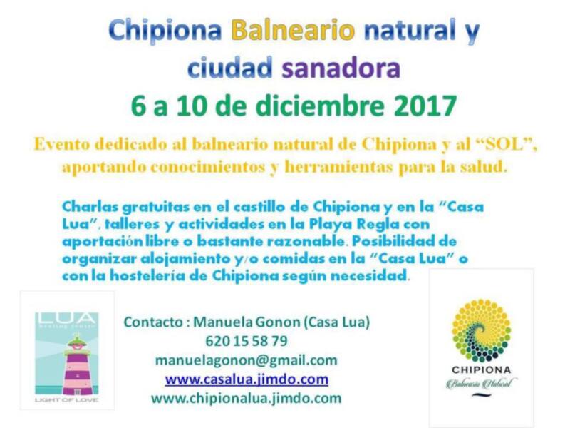'Chipiona balneario y ciudad sanadora’ ofrece actividades del 6 al 10 de diciembre