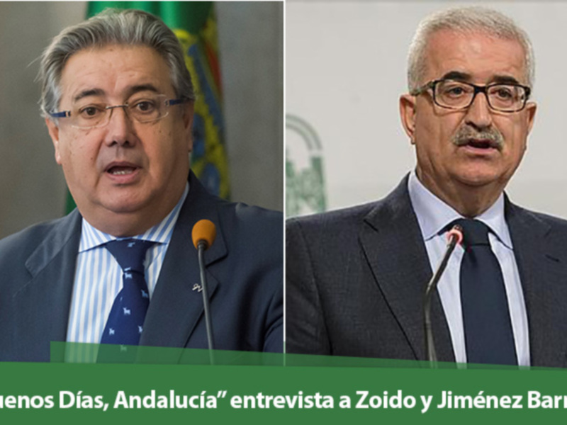 "Buenos días, Andalucía" entrevista este lunes al ministro Zoido y al vicepresidente Jiménez Barrios