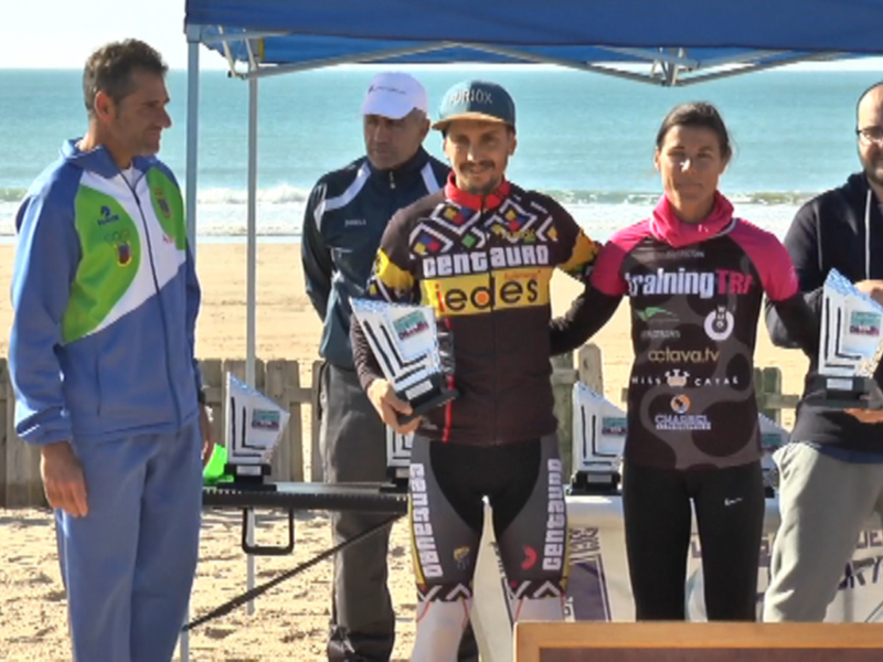 José Daniel Borrego vencedor absoluto en el Duatlón Cros Playas de Chipiona