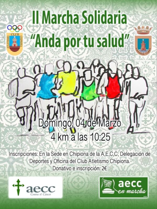 La marcha solidaria por la salud a favor de la asociación contra el cáncer volverá a coincidir con la Carrera popular Día de Andalucía