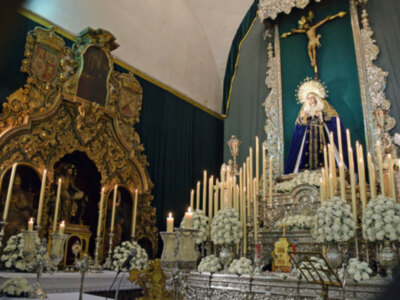 Novena a la Virgen de las Angustias de Alcalá del Río Marca los Ejercicios Pre cuaresmales.