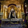 La Virgen de los Dolores Ilipense vestida de Hebrea en tiempo cuaresmal.