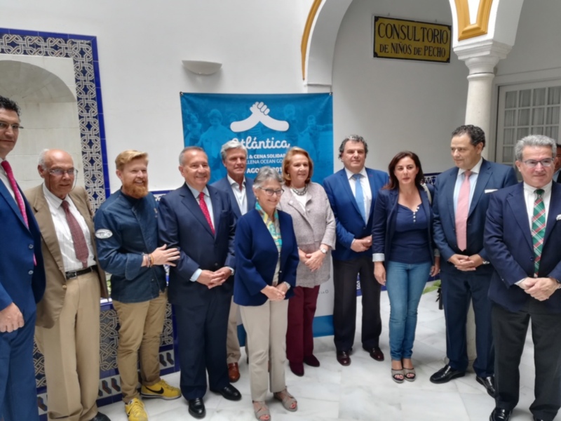 Presentación, esta mañana en la sede de la Fundación Gota de Leche, de ATLÁNTICA: la Cena y Noche Solidarias que tendrán lugar el próximo 14 de agost