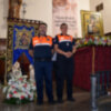 En la Parroquia del Divino Redentor  de Sevilla, Protección civil homenajeó al Icono de  Ntra. Sra. del Perpetuo Socorro.
