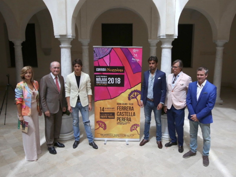 Los toreros de la Picassiana se encuentran con la afición de Málaga en el Museo Carmen Thyssen
