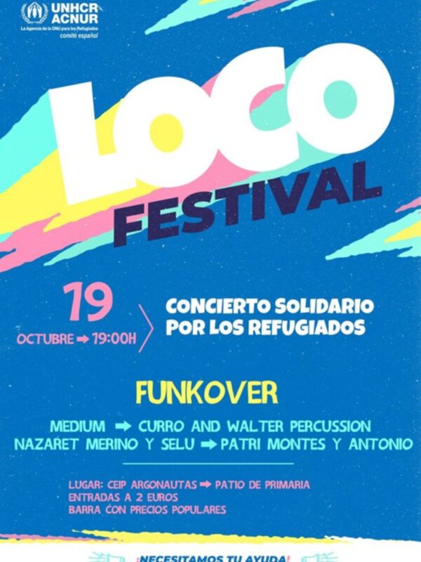 El colegio Los Argonautas organiza un concierto de música Funkover para recaudar fondos para ACNUR