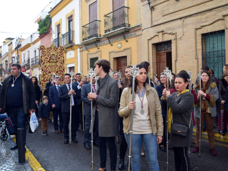 El domingo el pueblo de Villaverde del Río pelegrinó a la Capilla de los marineros por el año jubilar.