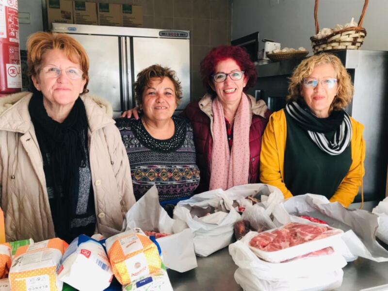 Asefichi entrega a la Cocina Social casi 120 kilos de alimentos para los menús navideños