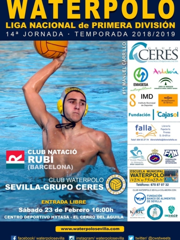 Partido en la cumbre para el Waterpolo Sevilla-Grupo Ceres