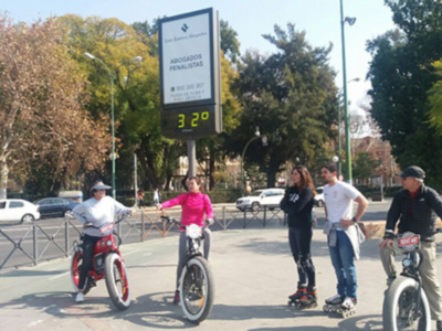 Patinetes eléctricos, bicicletas eléctricas, «hoverboards», «seg-ways» o monociclos utilizan el carril bici